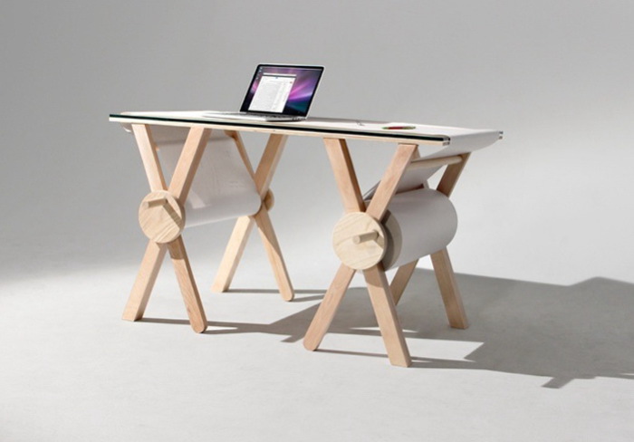 Дизайнерский стол из дерева