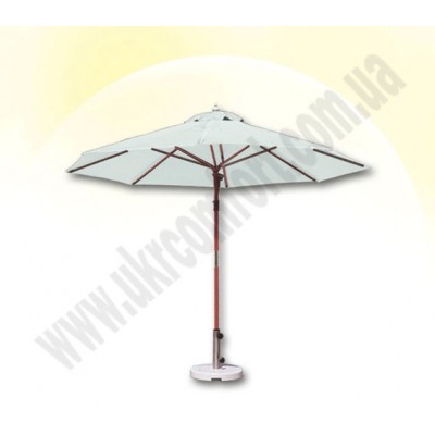 Деревянный зонт De Люкс